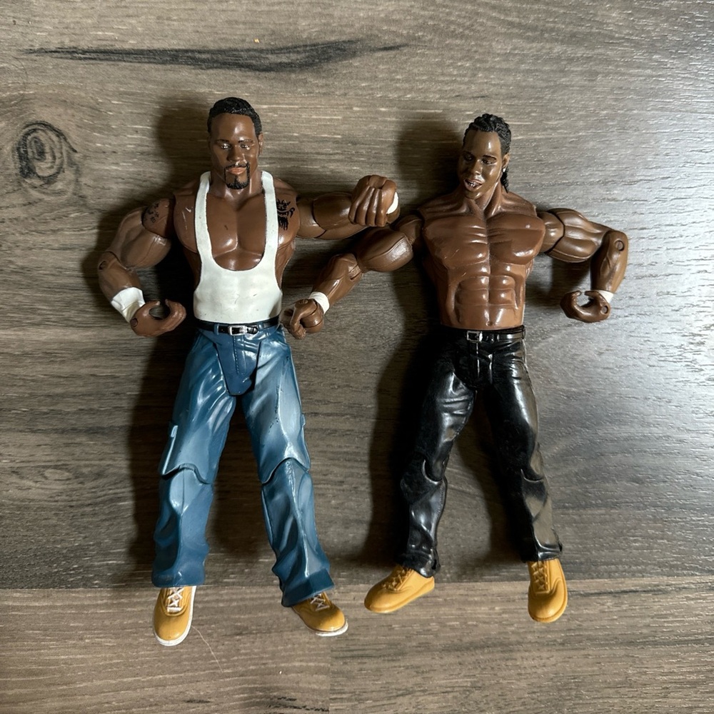 WWE Cryme Tyme Jakks Pacific Action Figures JTG and Shad Gaspard